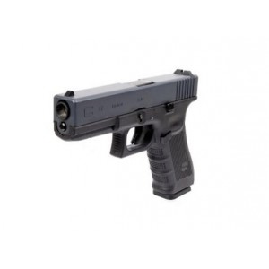 Страйкбольный пистолет WE GLOCK-17 gen4, металл слайд, сменные накладки, WE-G001B-BK